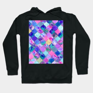 Quatrefoil watercolor, eastern tiles Hoodie